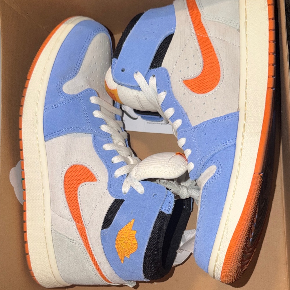 Nike Jordan Sneakers - Light Blue and Orange